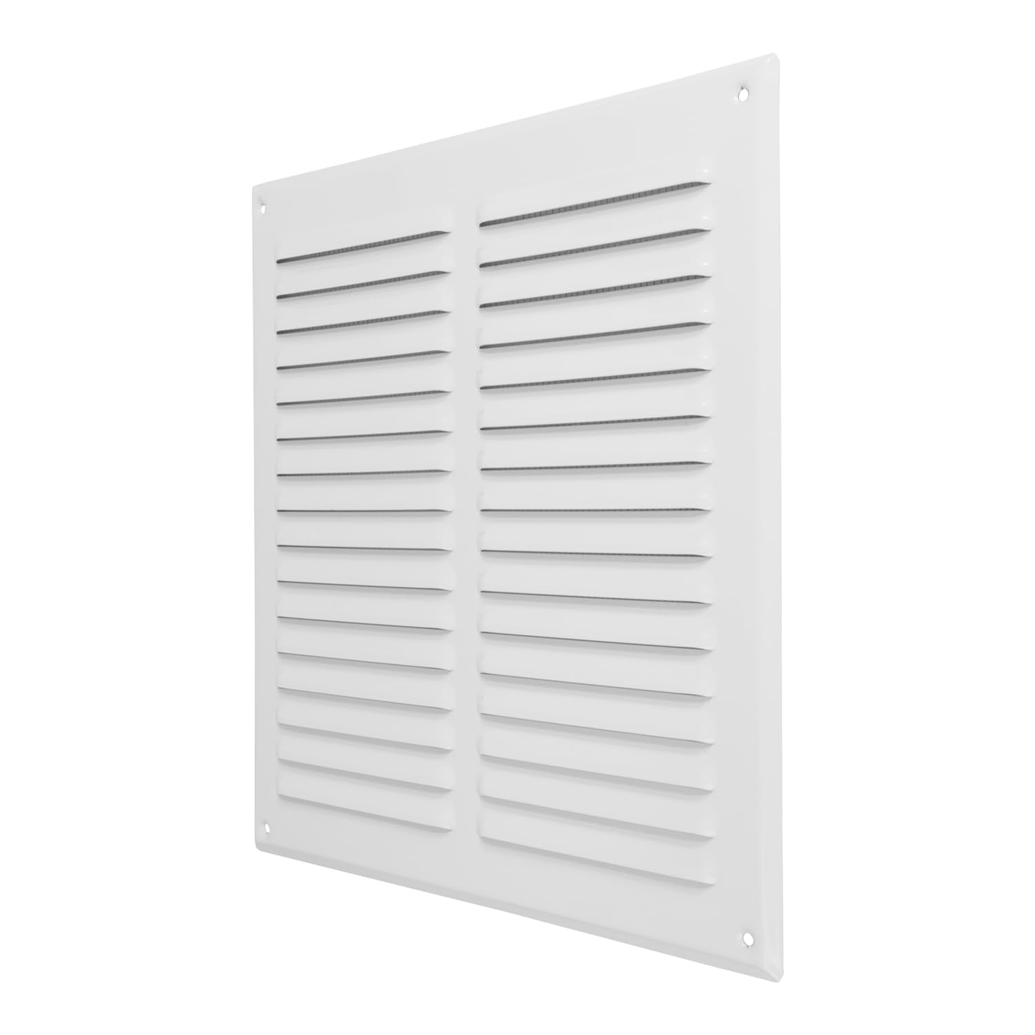 Repa Market 295 x 295 mm White Wall Vent Cover with Screen Mesh - Indoor, Outdoor Soffit Vents - External Vent Cover - Ventilation Grilles, Metal Air Vent Covers for Walls, HVAC, Tumble Dryer Vent