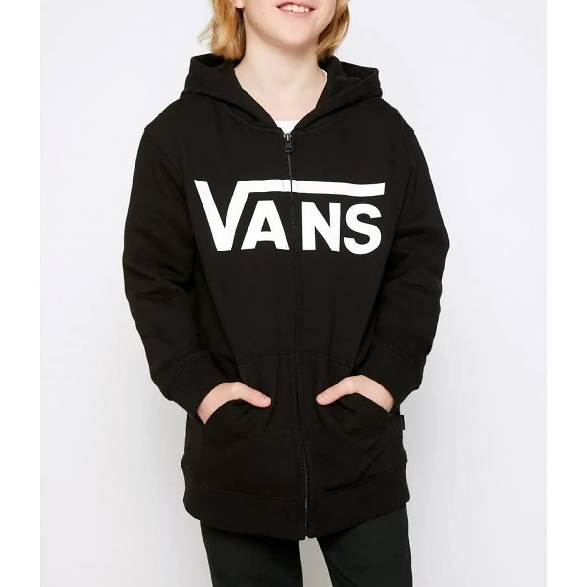 Vans Classic Zip Hoodie II Boys Cappuccio Bambini e Ragazzi