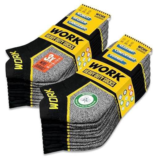 SOXCO 10 Pares Calcetines Tobilleros Hombre Trabajo Calcetines Cortos WORK Socks, 39-42 | Ya disponible en tu tienda friki favorita! En mundofriki.es!