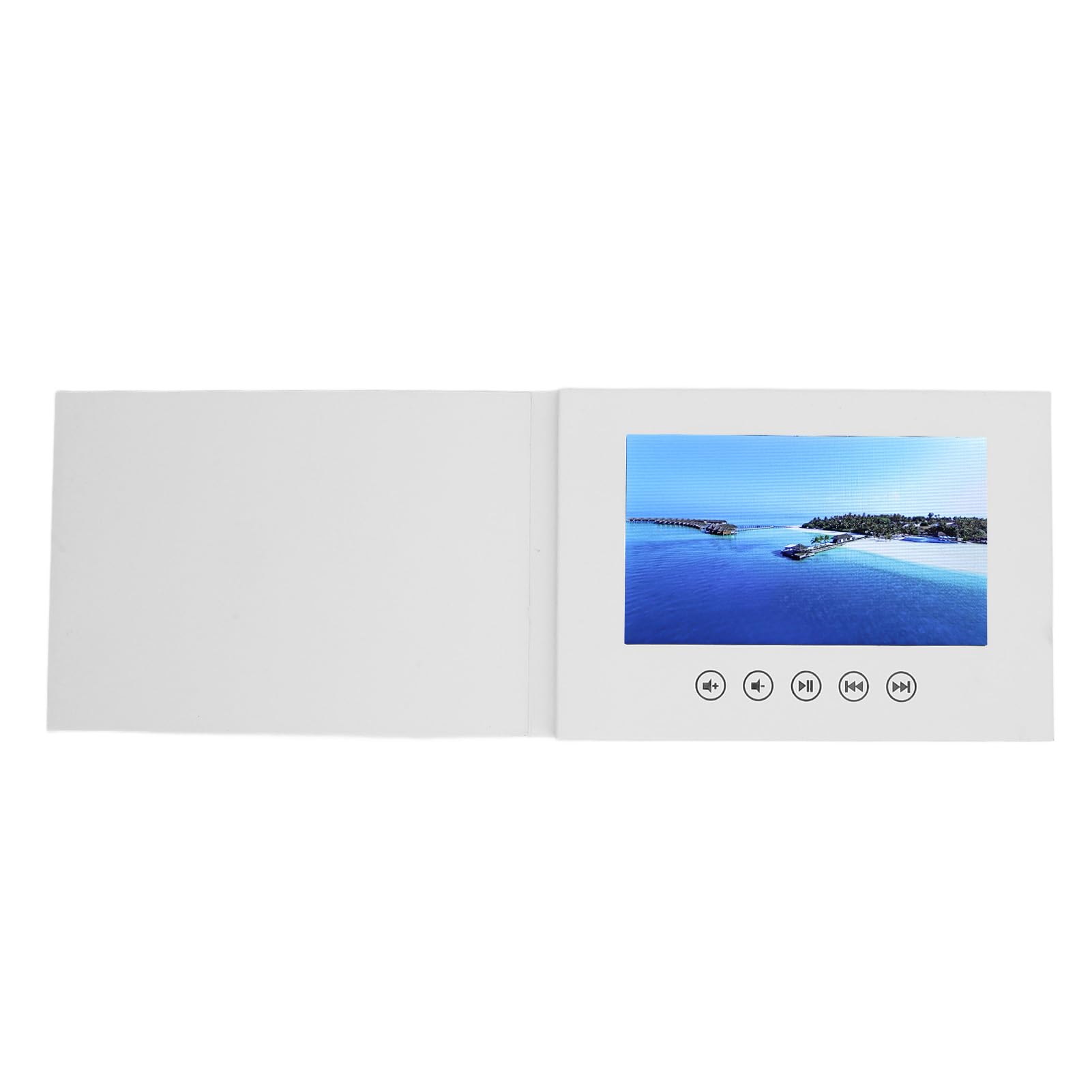 Video Greeting Card, 720P HD Electronic Video Book with LCD Screen, Video Brochure Built in 128M Memory, Customize Your Own Video Album (10inch)