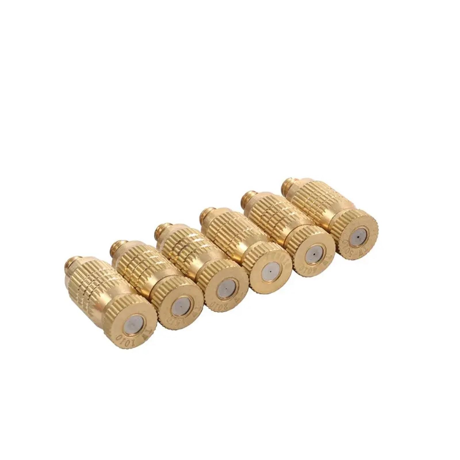 SOHNVWTGD Brass 3/16" Male Thread high Pressure Atomization Nozzles Garden Irrigation Landscaping Cooling Sprayers Misting Sprinklers (Color : Brass, Size : 0.4mm)