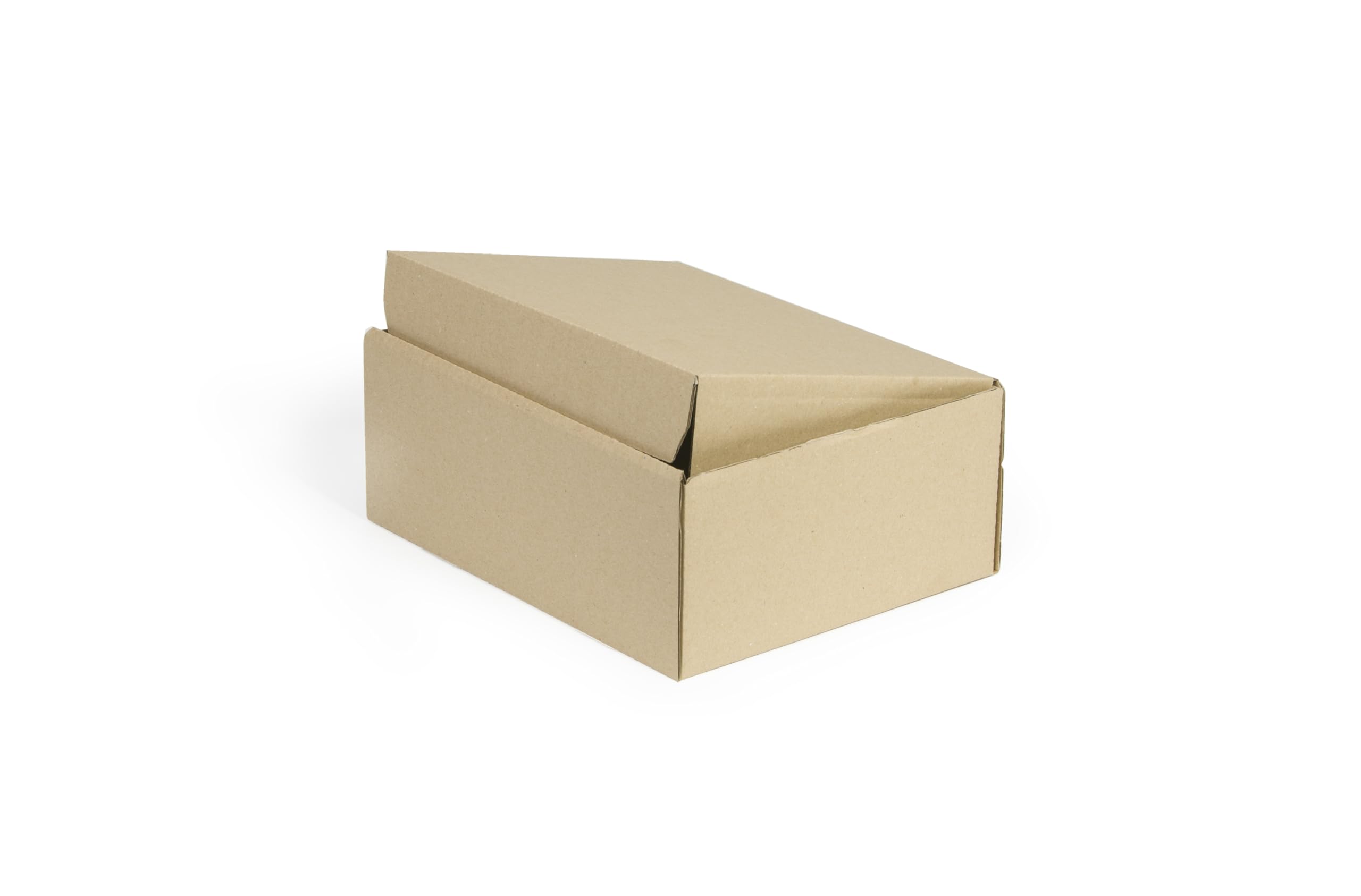 300 Stück Klappdeckelkartons 250x150x100 mm Innenmaß Versandkarton Kleiderbox 1-Wellig Fefco 426 Braun NEU