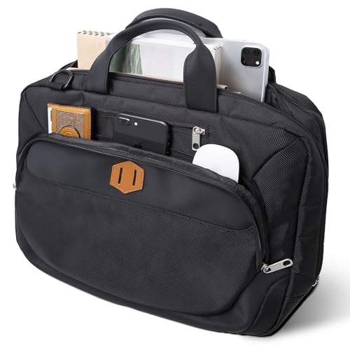 Cango Shoulder Laptop Carry-On Business Large Messenger Bag for Work, Business Travel and Office, Compatible with 17.3 inch Laptop, and books, water-resistant crossbody satchel bag for Men, and Women2