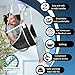 EZ Assistive Patient Lift Sling with Commode Opening, Patient Aid Full Body Mesh Toileting Sling, 500lbs Weight Capacity (Large-Opening-Black)