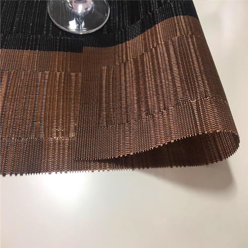 PIGCHCY Placemats Set of 8 Washable Durable Placemat Vinyl Heat Resistant Non-Slip Table Mats Indoor Outdoor (Brown) by PIGCHCY - Used condition - Image 5