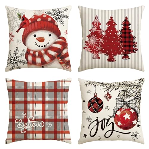 Artoid Mode Rot Schneemann Bäume Kugeln BüffelKaro Streifen...