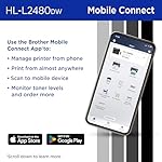 Brother HL-L2480DW Wireless Compact Monochrome Multi-Function Laser Printer with Copy and Scan, Duplex, Mobile, Black & White | Includes Refresh Subscription Trial(1), Amazon Dash Replenishment Ready - Image 5