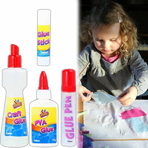 SRV Hub® Juego de pegamento creativo para actividades de PVA no tóxico a base de agua, pegamento adhesivo premium para artes y manualidades para niños