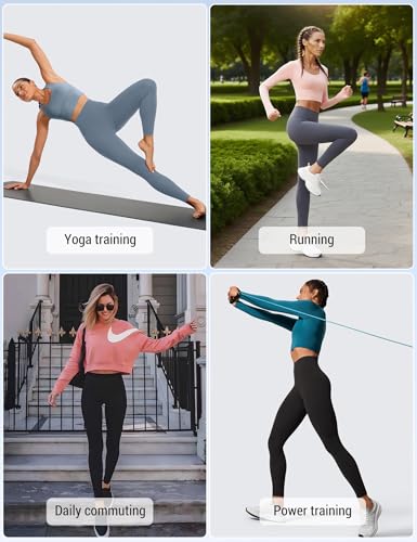 Image of Venzina High Waist Tummy Control Yoga Pants for Women - Super Soft Squat Proof Leggings with 4- Way Stretch for Gym, Running, Yoga & Daily Casual Wear