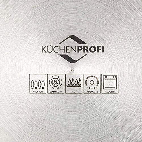 Kuchenprofi Bain Marie/Double Boiler Sandwich Base with Glass Lid, Silver, 15 cm