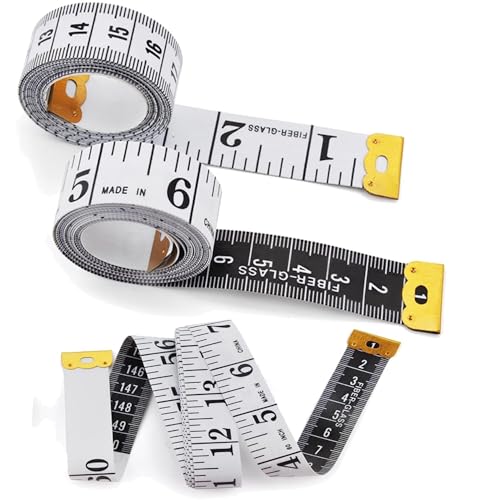 2 Pcs Tape Measure Body, 79Inch/200CM Double Scale Rule,Tape Measure for Body Fabric Sewing Tailor Cloth Knitting Vinyl Home Craft Measurements 2 Pcs Tape Measure Body, 79Inch/200CM Double Scale Rule,Tape Measure for Body Fabric Sewing Tailor Cloth Knitting Vinyl Home Craft Measurements