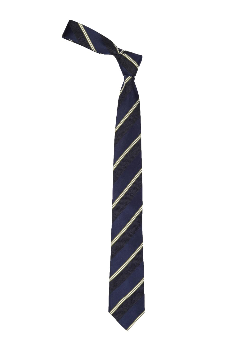 peter england Men Navy Stripe Tie-picture-16