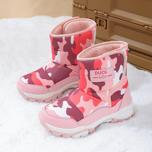 IWIHMIV Girl Winter Boots Snow Boots Boys Winter Boots Toddler Snow Boot Boys Girls Warm Snow Boots Winter Shoes for Little2