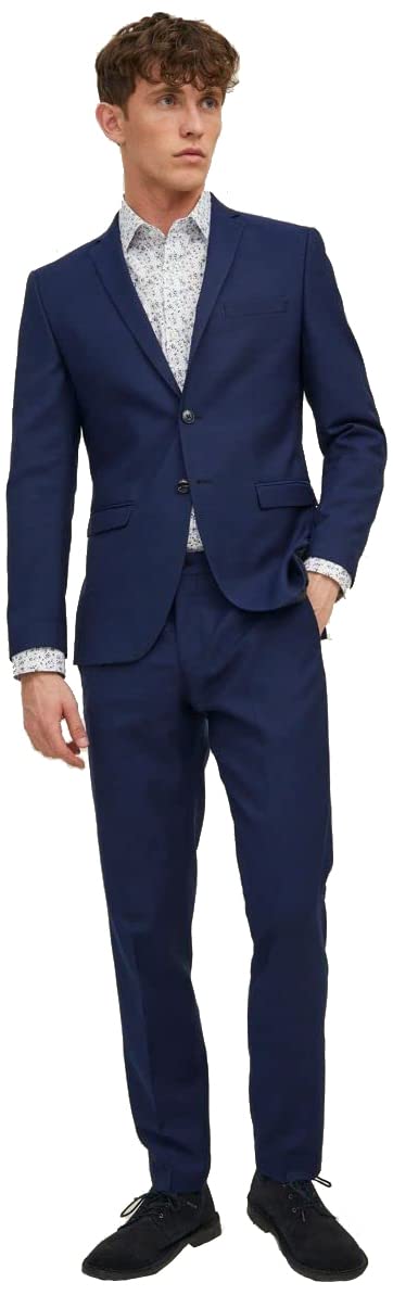 Jack & Jones Men's Jprsolaris JPRSOLARIS SUIT NOOS, Medieval Blue/Fit:super Slim, 42 UK