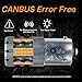 UPXSXT 2Pcs PY21W 1156 7507 BAU15S LED Turn Signal Bulb, CANBUS Error Free Anti Hyper Flash Replacement Bulb 300% Super Bright Amber 30-SMD 25W 4000LM