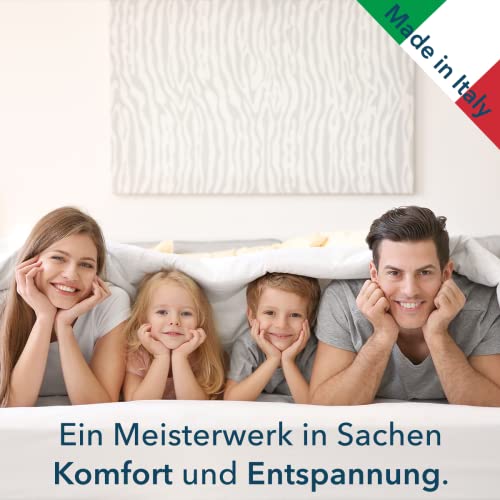 Ortho-RelaxMatratze 100x200cm, 23cm hoch, Härtegrad H4 & H5, 100 Nächte Probeschlafen, wendbar mit...
