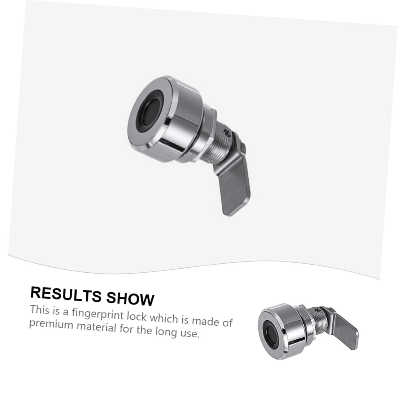 NUOBESTY 2 Stck. Schubladenschloss mit Fingerabdruck Möbelschloss Elektronische Schloss Intelligentes Schloss Fingerabdrucksperre Home-Office-Sperre Metall Material Silver