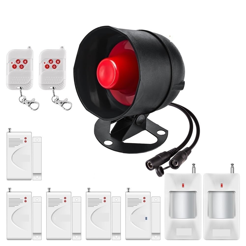 CUDTAPI Wireless Security Alarm System Siren 433Mhz Home Burglar Motion Door Sensor Tuya Smart(Tuya WIFI KIT1)