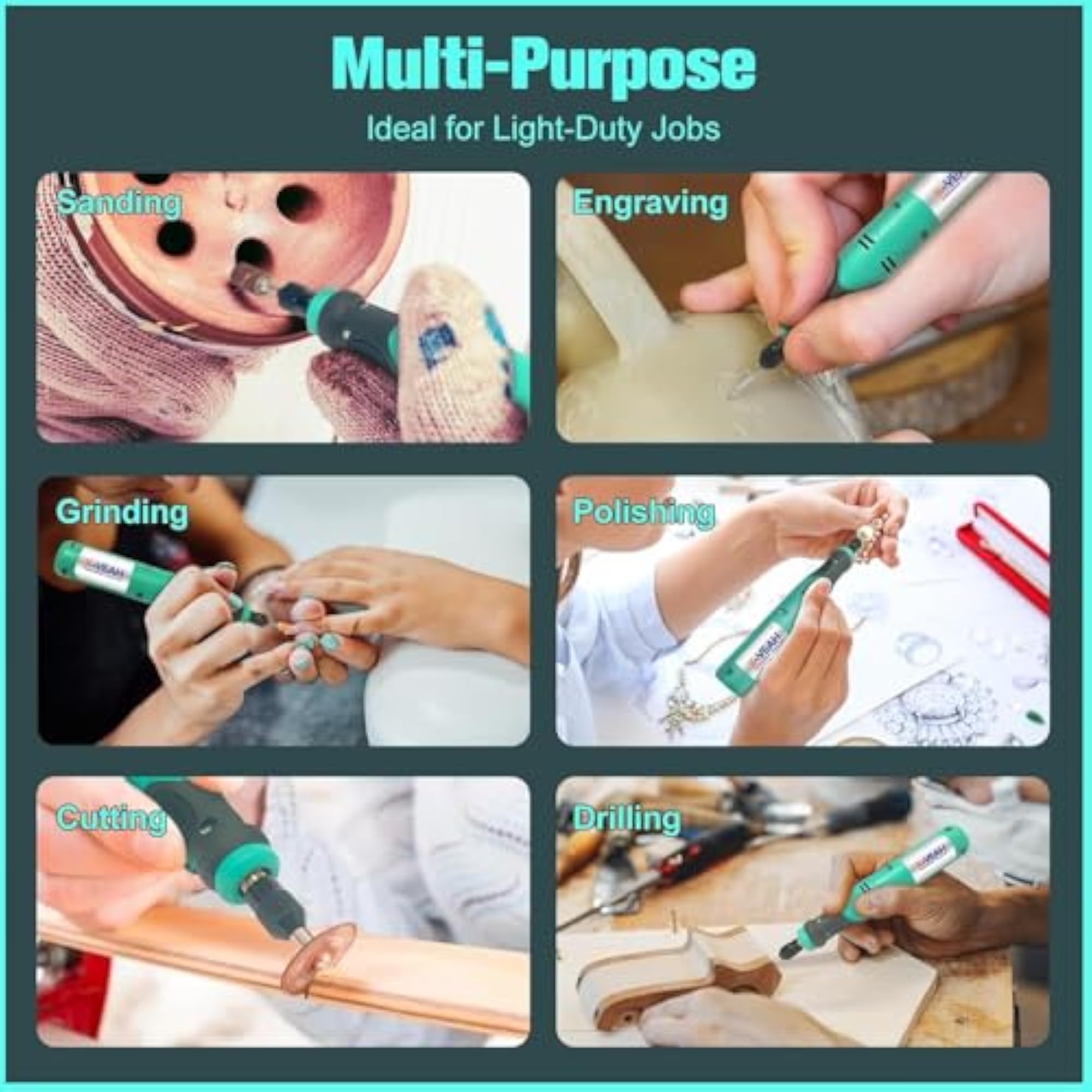 Mini Cordless Rotary Tool Kit with Accessories
