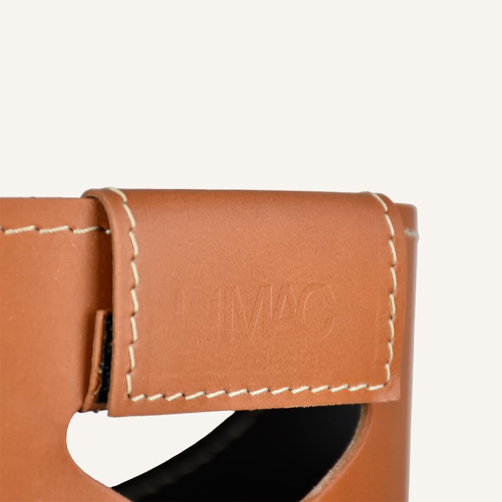 LIMAC Design SAPEL, Borsa moderna Porta Pellet in Cuoio, Contenitore pellet per Stufa, Originale Sacca porta-pellet per caminetto, prodotto in Italia. Marrone