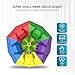 Coogam Qiyi Megaminx Cube Sculpted Stickerless 3x3 Pentagonal Dodecahedron Speed Cube Puzzle Toy (Qiheng S Version)