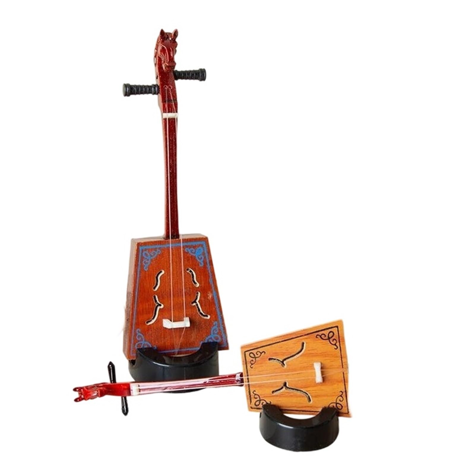 Miniature Di Strumenti Musicali Miniatura Morin Khuur Violino A Forma Di Testa Cavallo Modello Strumento Musicale In Miniatura(20cm)