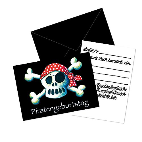 LUTZ MAUDER kinderverjaardag geschenkdoos-kaart piratenkop