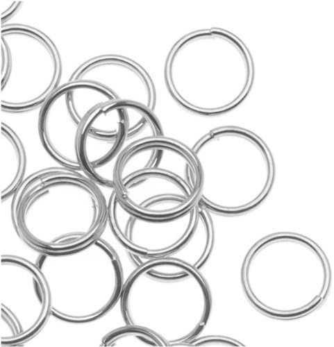Beadaholique 100-Piece Split Rings, 6mm, Silver Plated