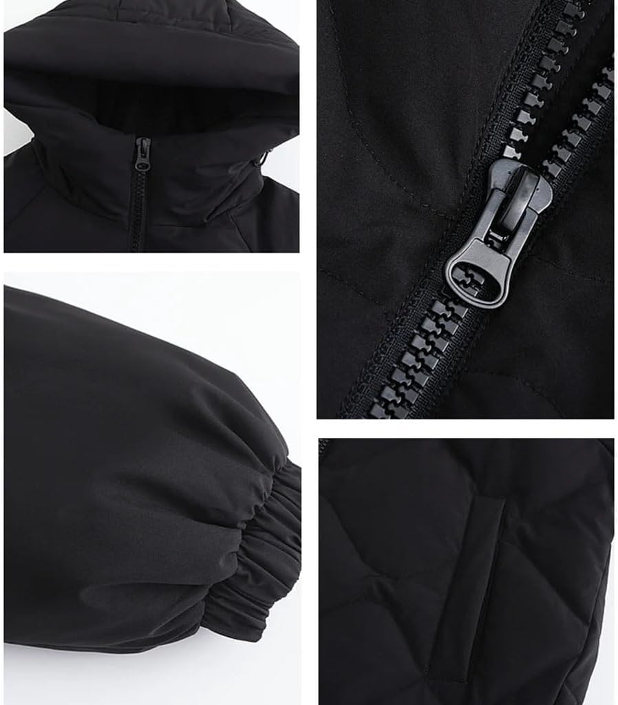 Women's Down Jacket Hooded Warm Soft Coat Casual Loose