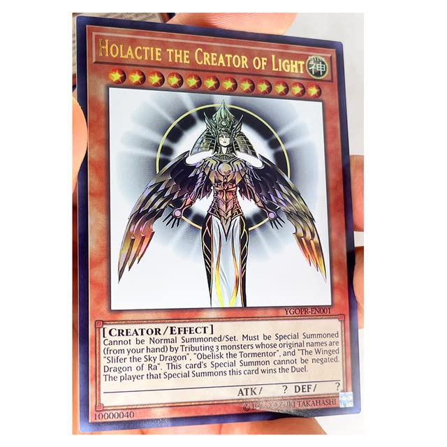 yugioh creator of light card Yu%Gi%Ohs SR Holactie The Creator of Light English DIY Тоуs Hobbies Hobby  Collectibles Game Collection Anime Cards (1PCS Colorful Flash) : Buy Online  at Best Price in KSA