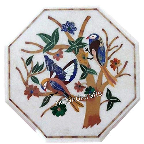 18 x 18 Inches Marble Sofa Side Table Top Hand Inlaid Coffee Table wit 18 x 18 Inches Marble Sofa Side Table Top Hand Inlaid Coffee Table wit