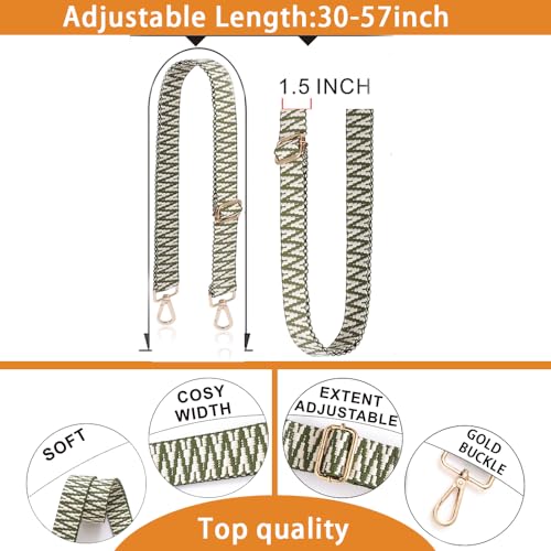 Image of S-Jacorry Purse Strap Replacement Crossbody Wide Shoulder Strap Adjustable Canvas Straps Handbag Strap Replacement Belts