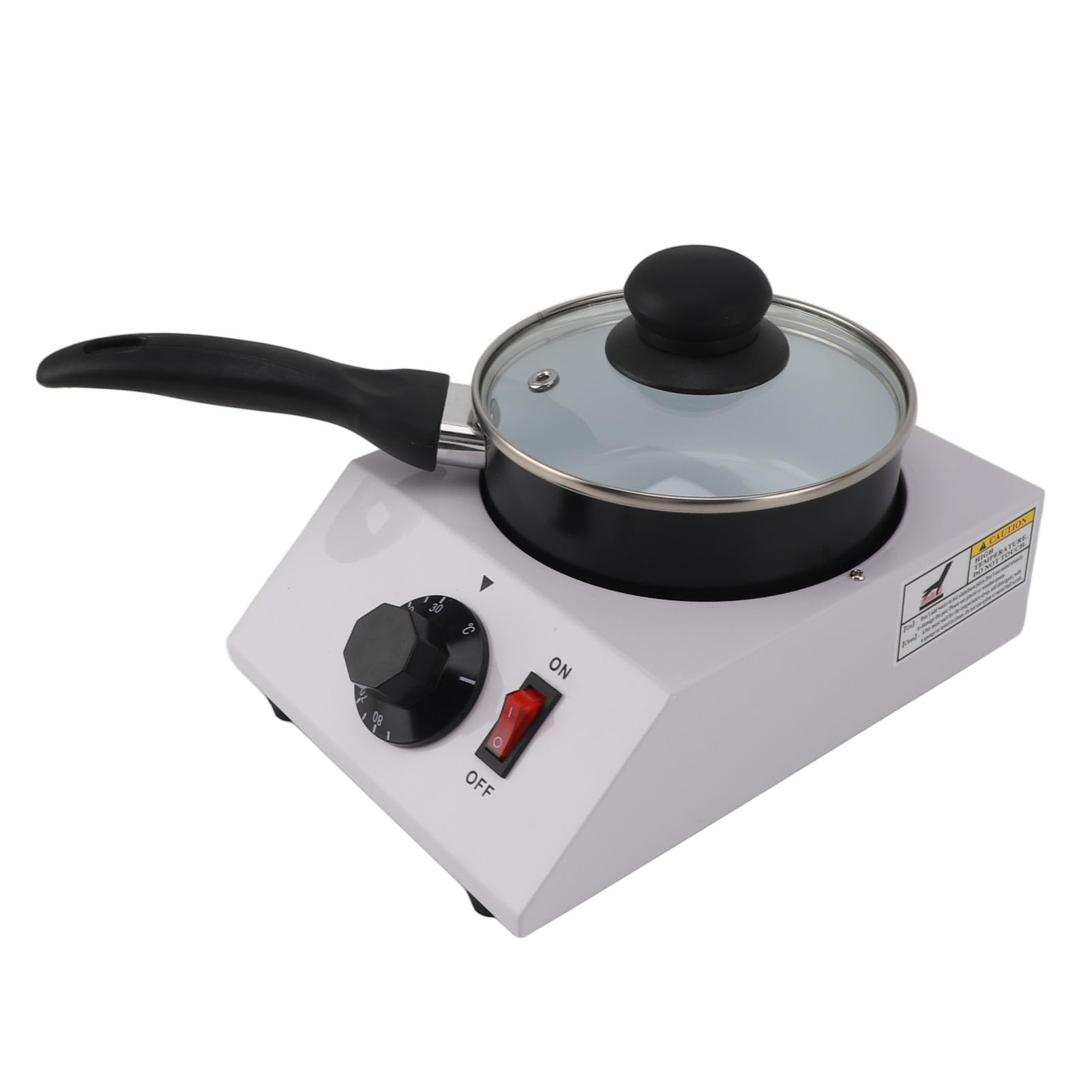 Hot Chocolate Maker, Chocolate Melting Machine Single Pot Melting Pot Melting Pot with 30 to 85? Manual Control 1kg Anti Stick Aluminum Melter Po for Coffee Butter Wine Cream