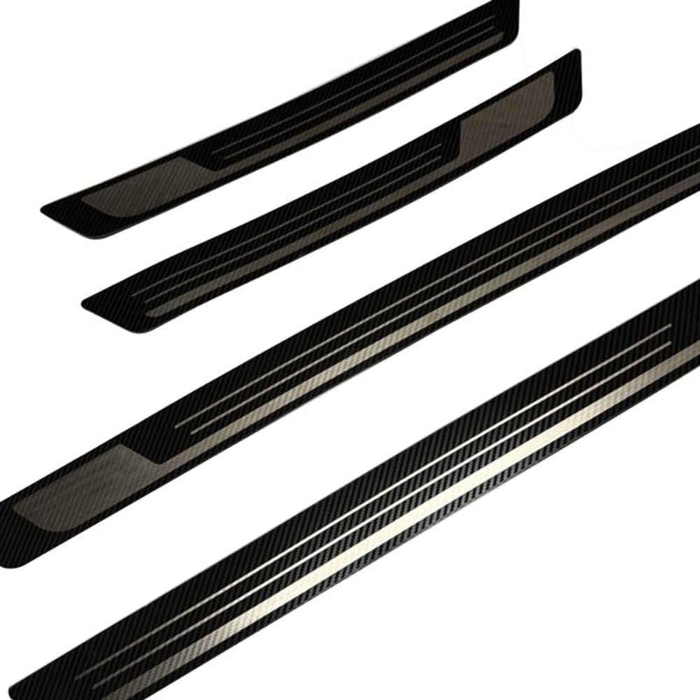KCDRVUP Car Door Sill Protectors for Hyundai ix 35 LM/iX 20 JC ix35 ix20 2010-2019, Entry Guard Trim, Anti-Scratch Door Edge Stickers,normal-Carbon Fiber