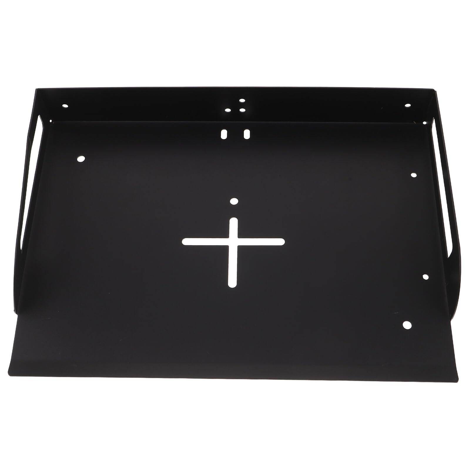 Kisangel Supporto da Parete per Proiettore e Modem Mensola in Metallo Nero per Router Staffa Vassoio Porta Dispositivi Montaggio senza Attrezzi per Home Theater Ufficio e Soggiorno