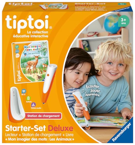 Ravensburger - tiptoi Starter Set Deluxe – Player + Ladestation + Buch...