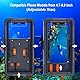 MRUOZRUI Professionelle Tauchtelefonhülle, 15 m wasserdichte Handyhülle zum Tauchen und Schnorcheln, Universal Unterwasserfotografie Gehäuse für iPhone 16/15/14 Serie Samsung Galaxy LG Google usw