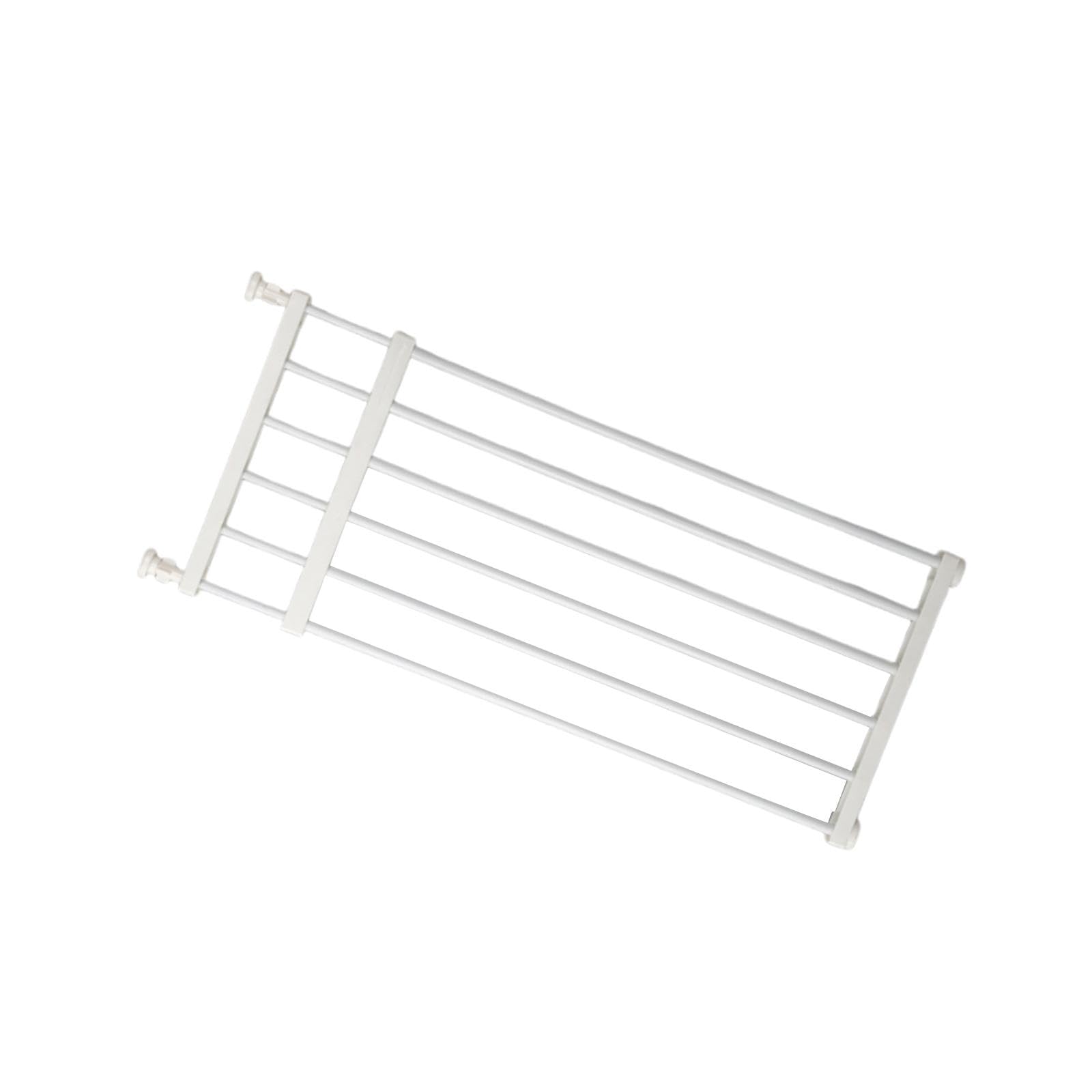Barrera Extensible para Mascotas, Puerta para Perros, Fácil Montaje, Material PP, Adecuada para Interiores Y Salas de Estar, White Height 36cm S