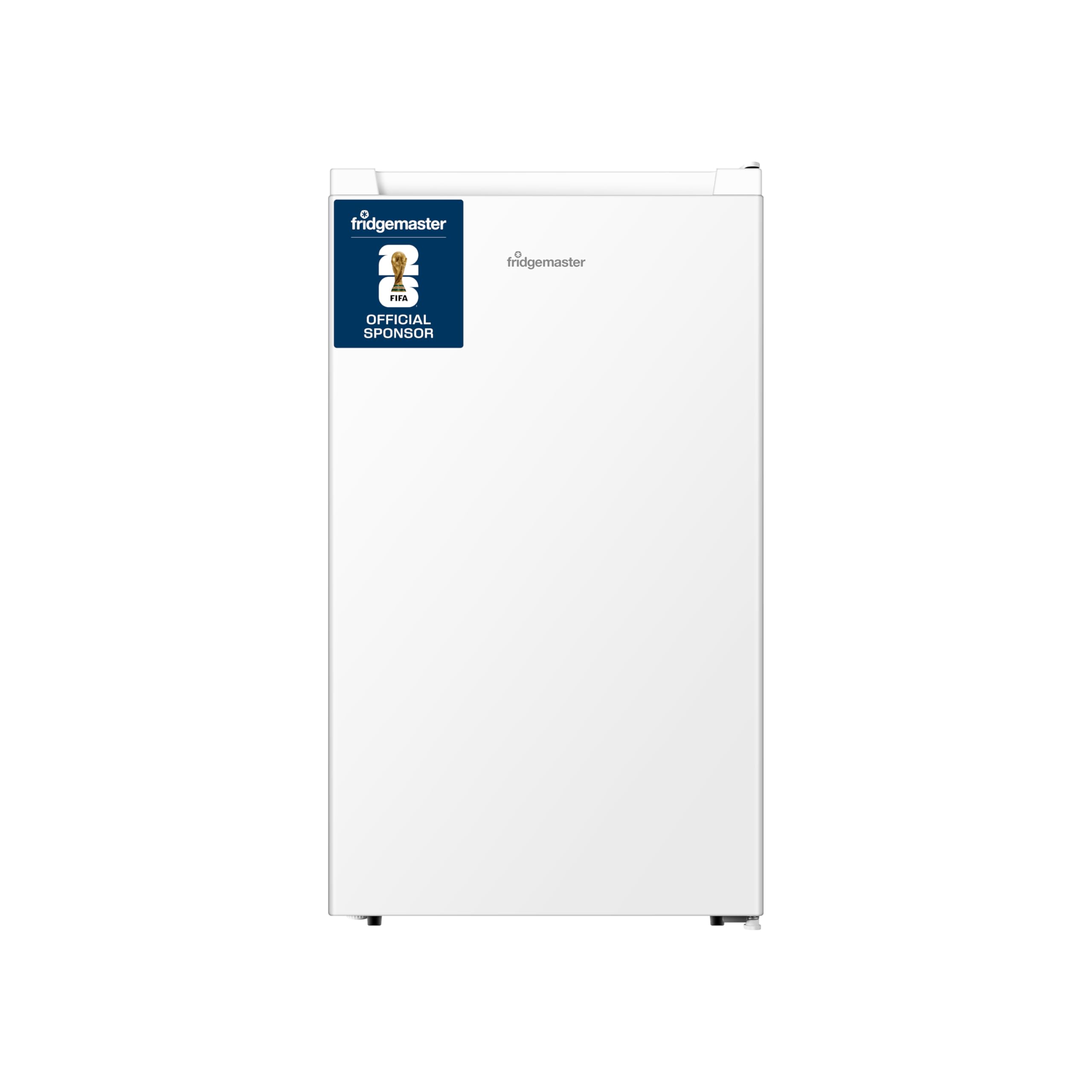 Fridgemaster MUR4894E 82L Under Counter Fridge with LED Lighting, Adjustable Temperature Control, Reversible Door and 3 star Ice Box, White, E rated [Energy Class E]