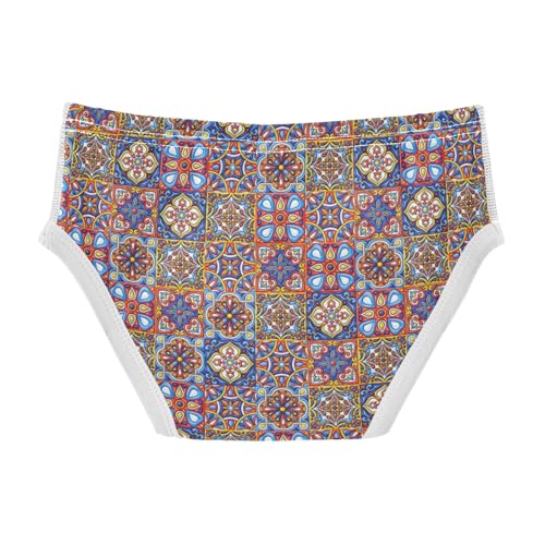 Boys' Exclusive Briefs Toddler Underwear 95% Combed Cotton Boxerbriefs 2T Intricate Pattern Mandala 172