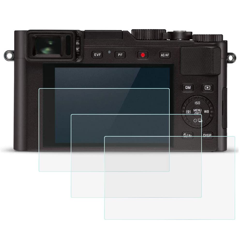fire rockD-Lux7 Screen Protector for Leica D-Lux7 Silver(19116) and Black(19141) Camera, Ultra-Clear Anti-Scratch Bubble-Free Tempered Glass Cover for Leica D-Lux7 4K Camera-3Packs