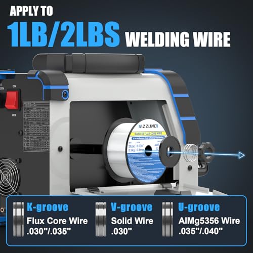 Azzuno MIG-155F-2 Aluminum Mig Welder 155Amp thumb #5