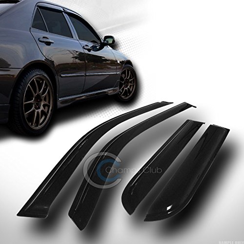 Hs Power Window Deflector Sun/Rain Guards Smoke Window Visors 4Pcs Compatible With 2001-2007 Escape | 08-10 Mazda Tribute | 05-11 Mercury Mariner #TOP2