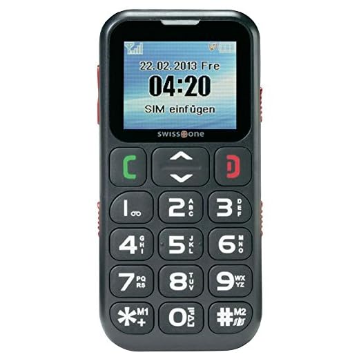 Swisstone BBM 420 Seniorenhandy mit Notruftaste schwarz