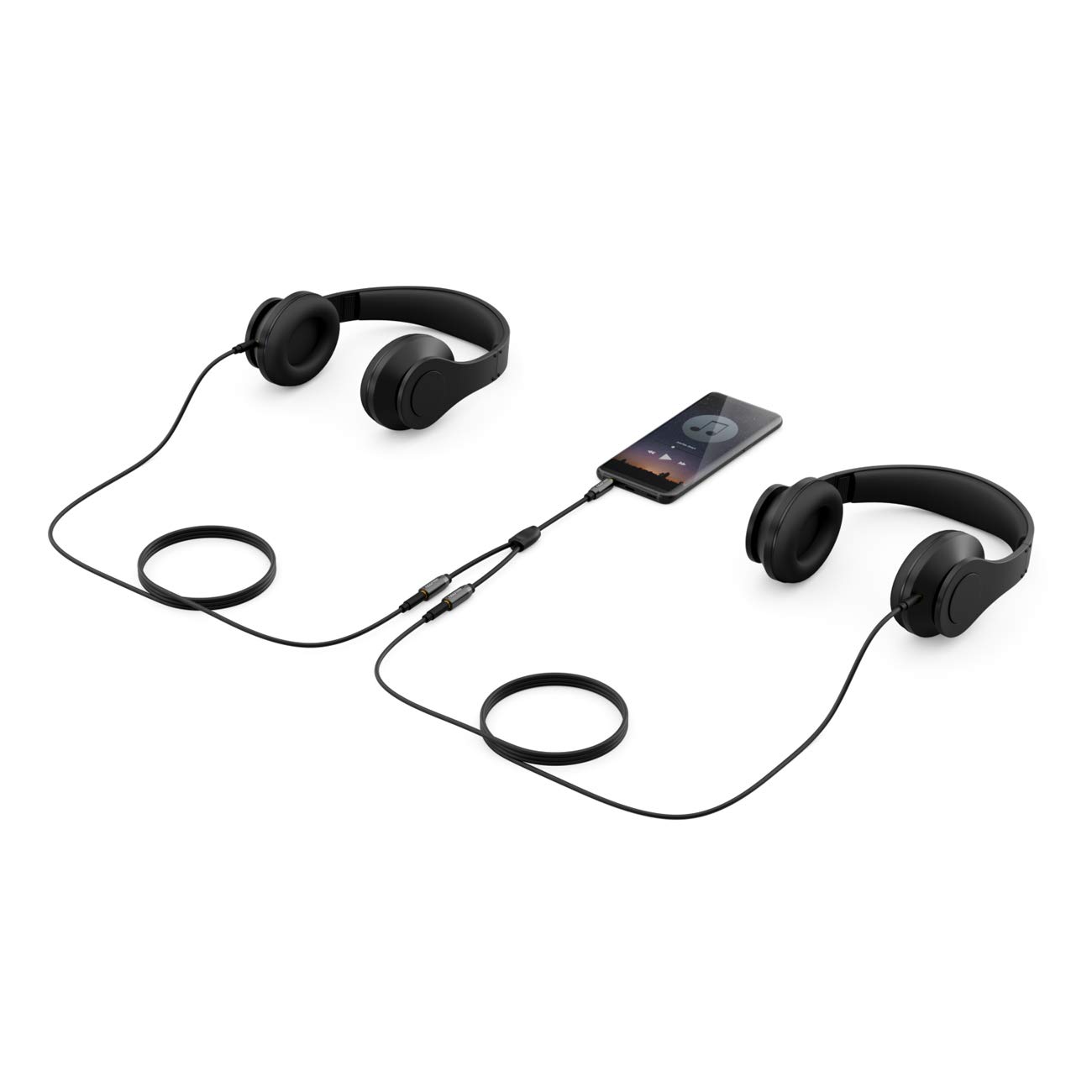 deleyCON 0,2m audio adapter Y - AUX - wtyk jack 3,5mm na 2x gniazdo jack 3,5mm