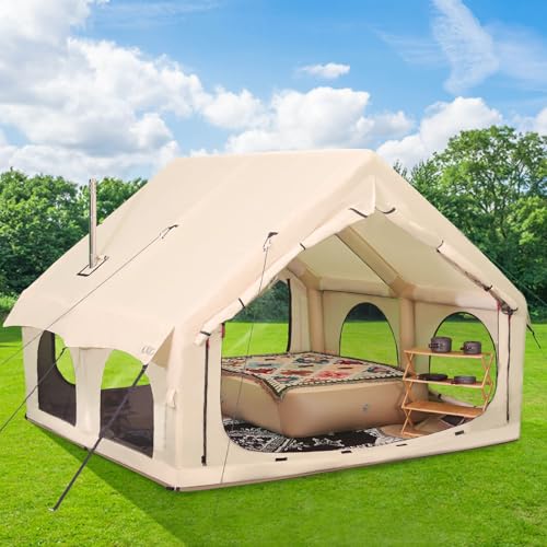 Carpa Inflable KNUO 2025 10x10ft para Camping, 5-8 Personas