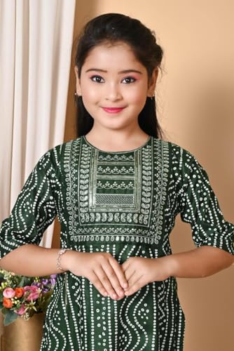 Image of Indian Traditional Dress for Baby Girl Kids Kurti and Sharara