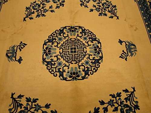 Handgeknüpfter China Orientteppich aus Schurwolle 372 x 278 cm Peking Design – Bild 3