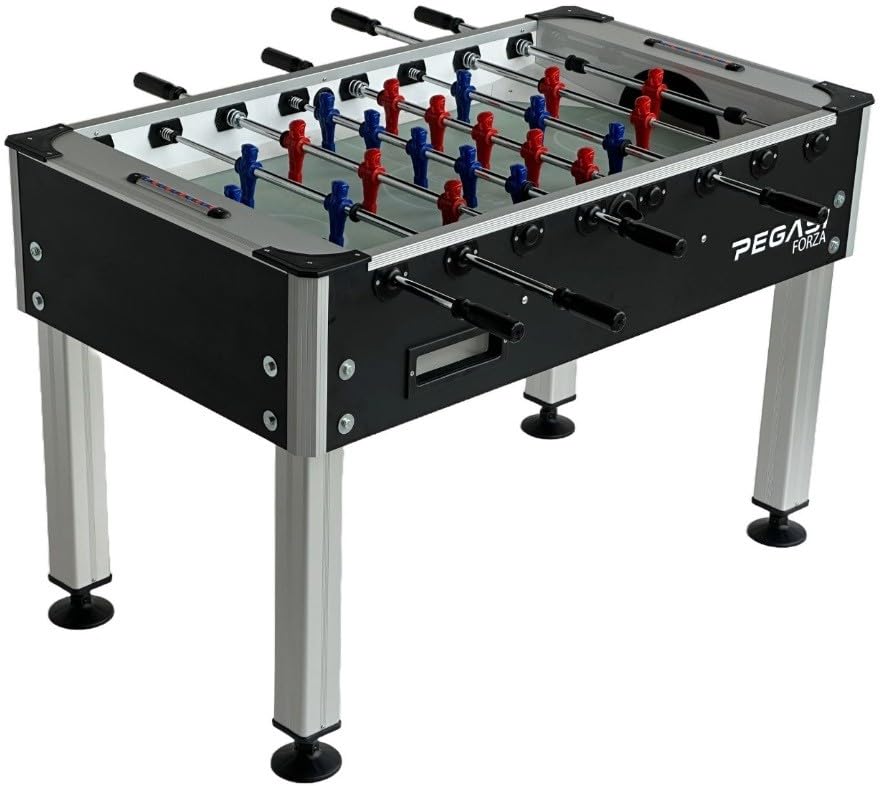 Pegasi Fußballtisch Forza - Kickertisch - Fussballtisch - Indoor Tischkicker- Fußball Tischspiel - Fussballtisch Erwachsene - Foosball Table