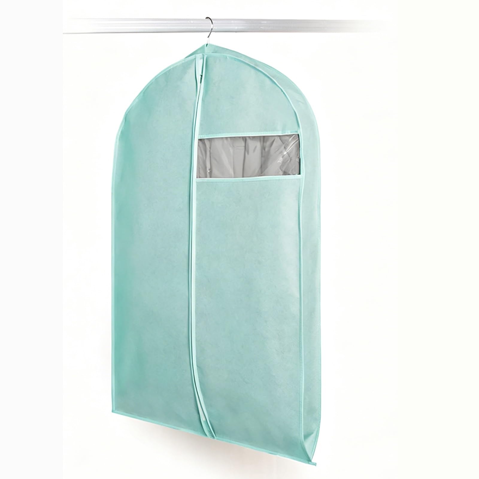Clothes Cover for Hanging, Garment Bags for Hanging Clothes, Zippered Suit Bags to Store Jackets and Coats(Green,60 * 10 * 100cm/24 * 4 * 39in)